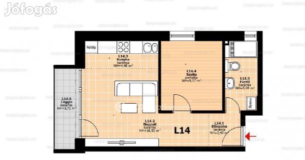 Eladó 38 nm-es lakás Hegyeshalom
