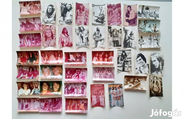 Eladó 39 db retró trafikos fotó ( ABBA Winnetou Gojko Mitic )