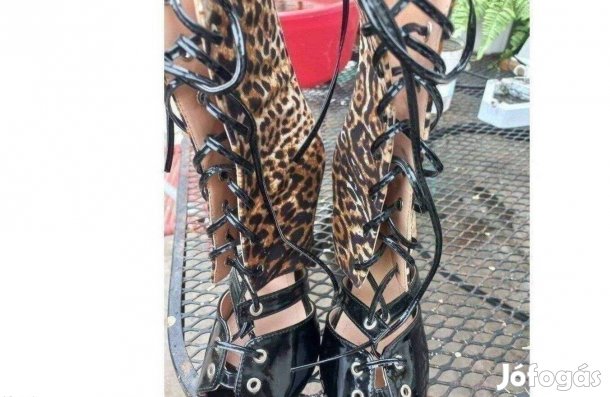 Eladó 39 es női alkalmi leopárd mintás divat cipő Vadi új