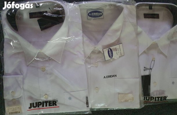Eladó 3 darab fehér, hosszú ujjú 5XL méretben, bontatlan csomagolásban
