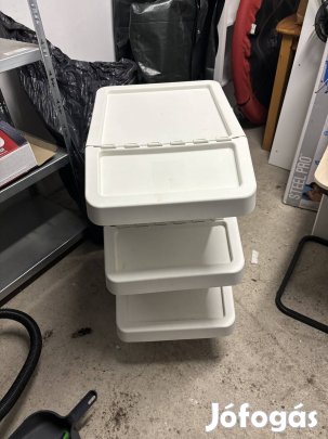 Eladó 3 db ikeás szelektív hulladék vagy egyéb tároló