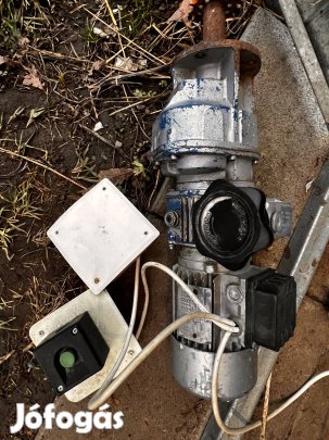 Eladó 3 fázisú villanymotor, variátorral és hajtóművel