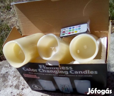 Eladó 3db-os LED gyertya