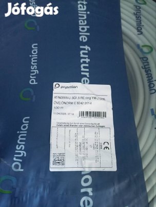 Eladó 3x1,5 mbcu kábel 100 m 