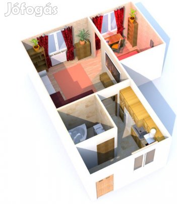 Eladó 43 nm-es lakás a XI. kerület zöld, csendes részén