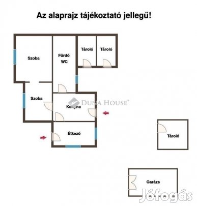 Eladó 44 nm-es ház Nagykáta