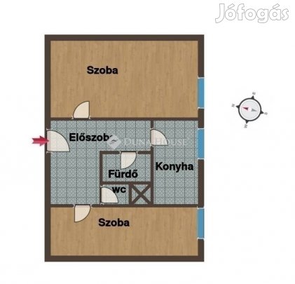 Eladó 47 nm-es lakás Pécs