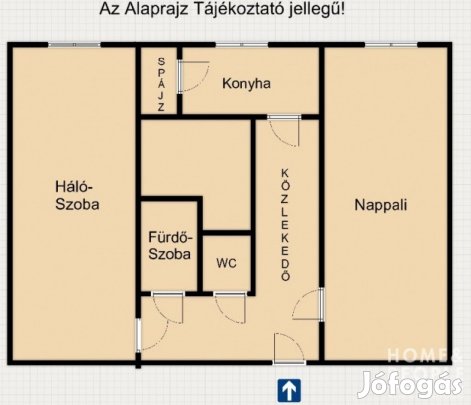 Eladó 48 nm-es tégla lakás Hódmezővásárhely