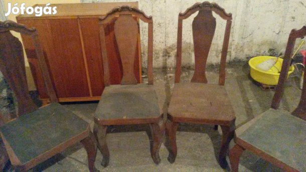 Eladó 4 darab stabil, tömörfa étkezőszék klasszikus, elegáns