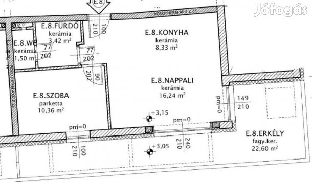Eladó 51 nm-es lakás Jánossomorja