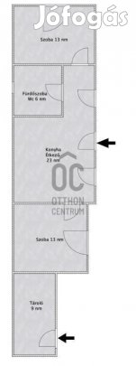 Eladó 55 nm-es ház Abony