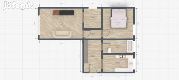 Eladó 57 nm 2,5 szoba tehermentes 4.emeleti 18.kerület napfényes