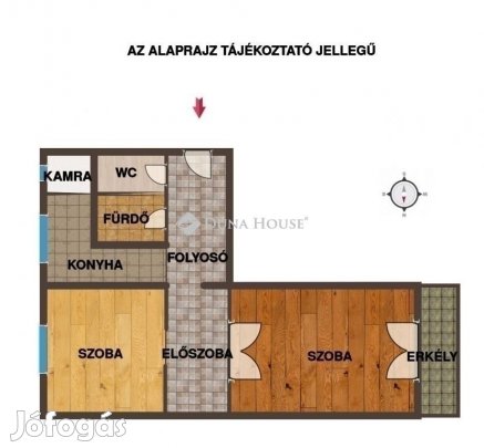 Eladó 58 nm-es lakás Pécs