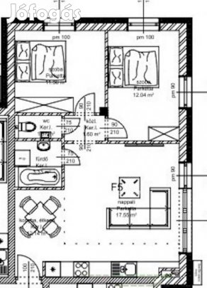 Eladó 59 nm-es lakás Hegyeshalom