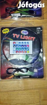 Eladó 5 méteres Új USB-s színes LED szalag
