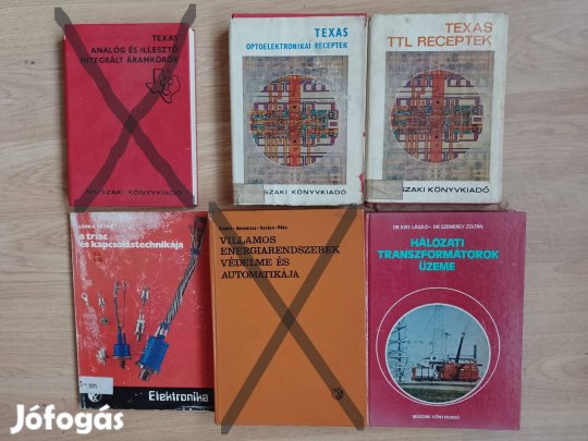 Eladó 5db elektronika villamosság könyvek Zalaegerszegen