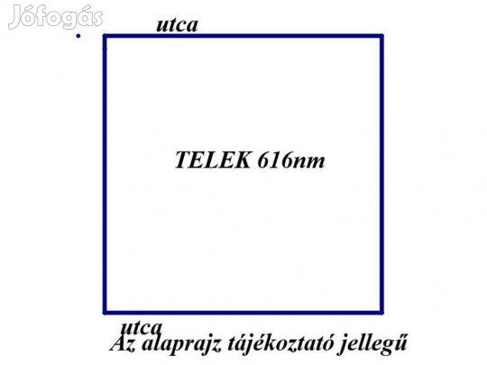 Eladó 616 nm-es telek Kaba