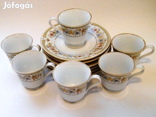 Eladó 6 darabos Pagoda kávéskészlet, ingyenes szállítással