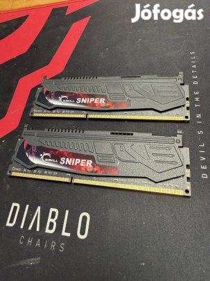 Eladó 8GB (2x4GB) G.Skill Sniper DDR3 asztali PC Ram 1866MHz