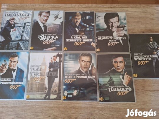 Eladó 9 db James Bond film egyben!