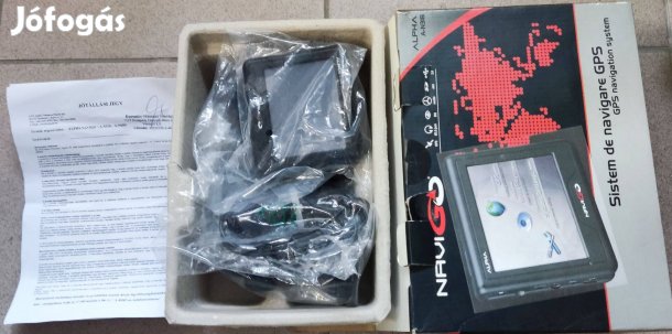 Eladó Alpha Navigo Offline GPS navigáció papírjaival,dobozával