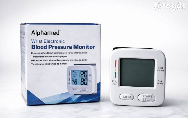 Eladó Alphamed Csuklós Vérnyomásmérő Prémium Funkciókkal!