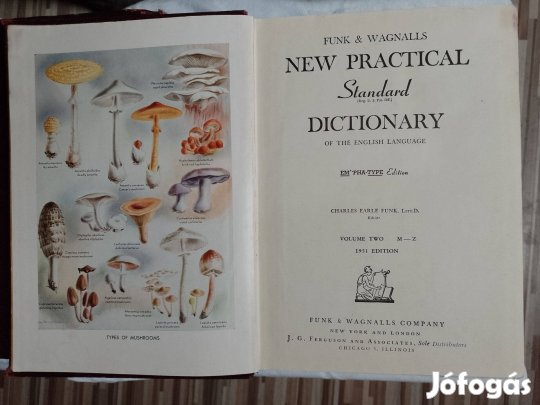 Eladó Angolnyelvű New Practical Dictionary lexikon 1951