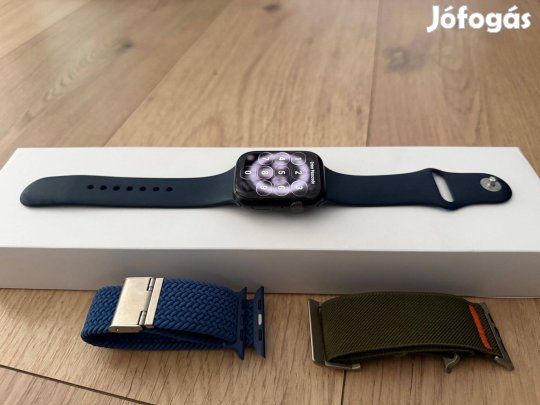 Eladó Apple Watch Series 8 45mm GPS+Cellular / doboz, töltő, 84! aksi