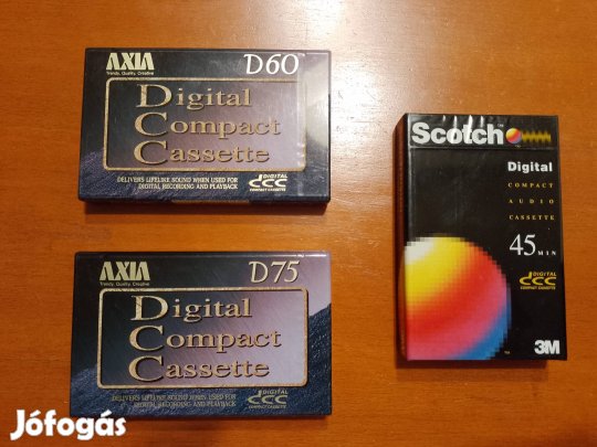 Eladó Axia (Fuji), és Scotch DCC kazetta pakk