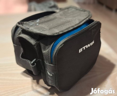 Eladó Btwin váztáska mobiltartóval, kb 2x1L