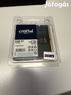 Eladó Crucial DDR5 notebook memória 64 GB (2×32 GB)