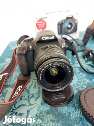 Eladó EOS 1300D + tartozékok szép állapotban, azonnal használható!