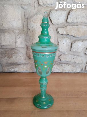 Eladó Fedeles üvegserleg, kupa, váza