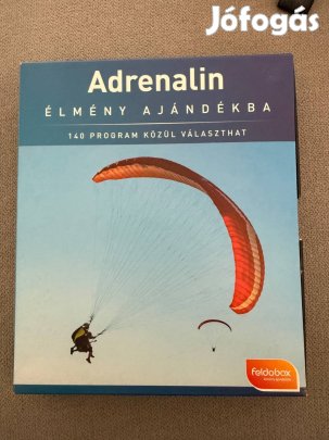 Eladó Feldobox Adrenalin élménycsomag Eredeti ára : 65.000 Ft 140