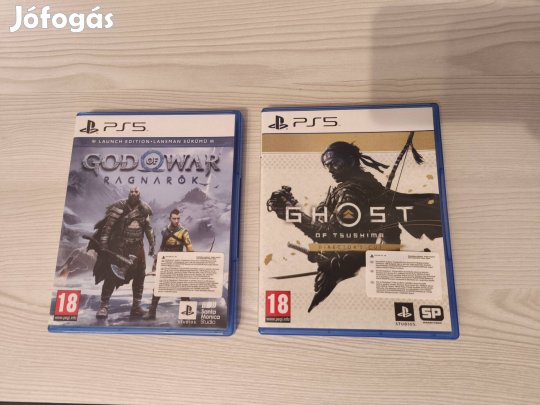 Eladó-God of War Ragnarok, Ghost of Tsushima PS5 játékok