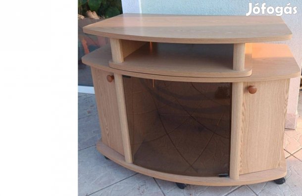 Eladó Gurulós vitrines oldalt két ajtós Tv állvány