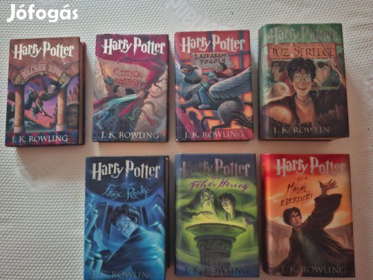 Eladó Harry Potter teljes sorozat Animus kiadás, keményfedeles, 2001