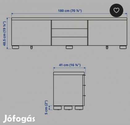 Eladó Ikea  Burs Tv állvány 180cm