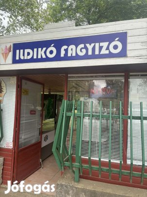 Eladó/KIadó működő, szezonális fagyizókávézó Jászszentandrás kedvelt