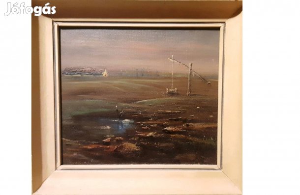 Eladó Karap Imre: Táj kúttal és bordállyal című festménye