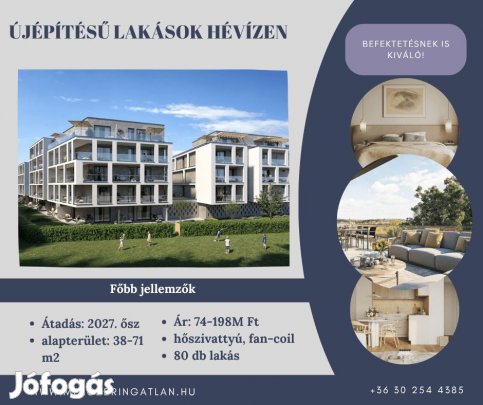 Eladó Lakás, Hévíz 84.025.000 Ft