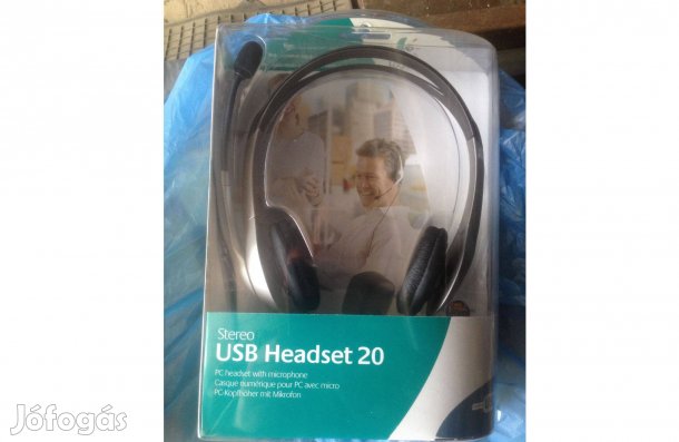 Eladó Logitech USB-s Sztereó Mikrofonos fejhallgató!