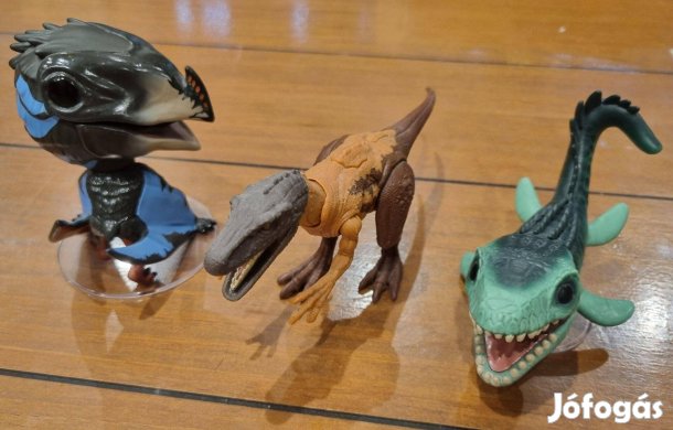 Eladó Mattel herrerasaurus, Funko pop Quetzal, Mosasaurus