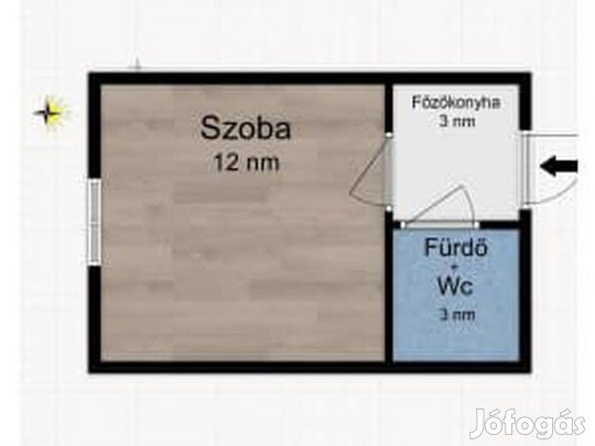 Eladó Minigarzon. Debrecen, Dienes J. u. 18 nm panel