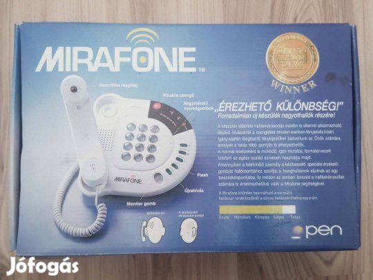 Eladó Mirafone OP201 vezetékes telefon-komplett szett, dobozos+kiegész