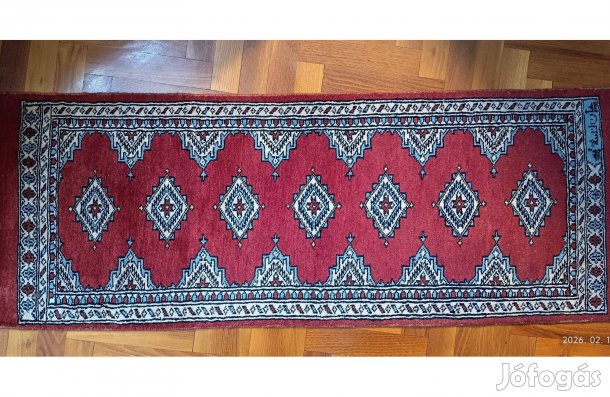 Eladó Pakisztáni Bokhara kézi gyapjú futószőnyeg 130x48 cm