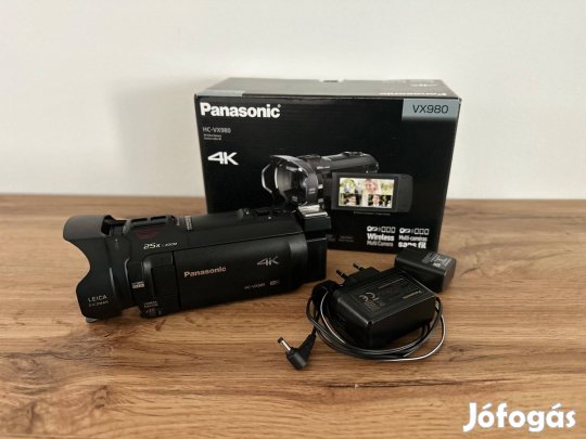 Eladó Panasonic HC-Vx980 4K videókamera újszerű állapotban