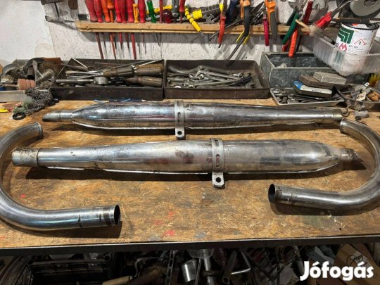 Eladó Pannónia patinás gyári krómozású kipufogó szett
