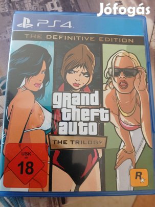 Eladó Ps4 eredeti Játék : 15. Grand Theft Auto The Trilogy ( karcment