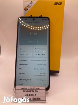 Eladó Realme 11 5G 8/256GB / 12 hónap jótállás